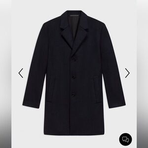 Theory Men's Navy Trench Coat